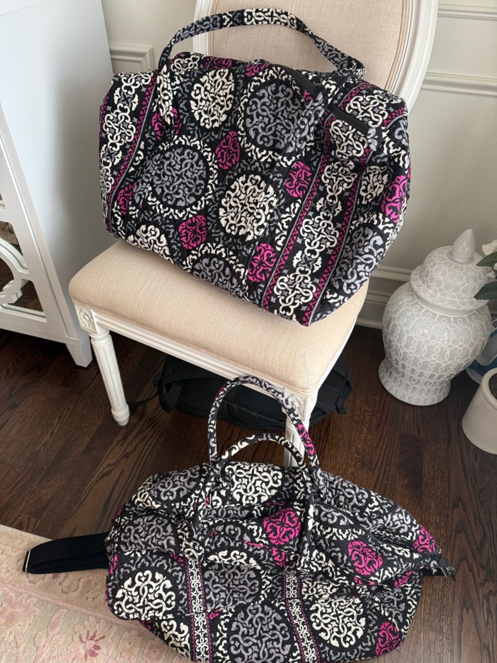 2 Vera Bradley Cranberry magenta bags - Large duffel & weekender bag